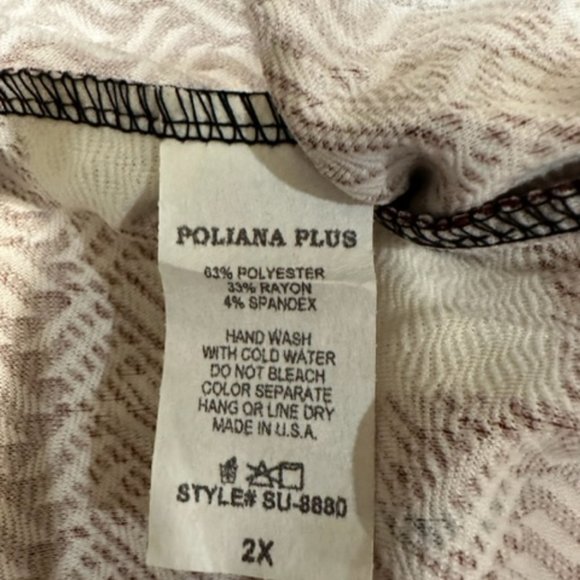 Burgundy & Cream Plaid Leggings P630132X - Picture 4 of 5